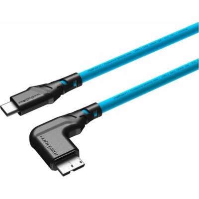 Ednet MTC-231 10Gbps USB C - MicroB 90° 2m modrý