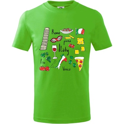 Taliansko symboly tričko detské Apple Green