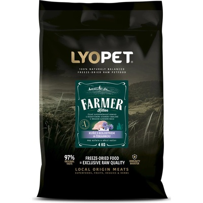 LYOPET Farmer Cat Starter Kurča kolostrum a čakanka pre mačiatka a gravidné 10 kg