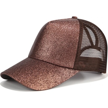 HARAHU Блестящо Шапка с козирка - Кафяво kp4268 (4268)