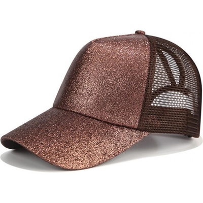 HARAHU Блестящо Шапка с козирка - Кафяво kp4268 (4268)