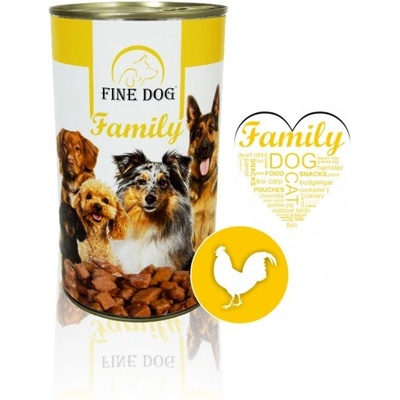Fine Dog Family Adult drůbeží 1240 g
