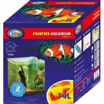 Aqua Nova Nano-14 akvarijní set bílý ohýbané sklo 14 l