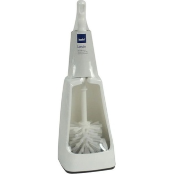 Kela WC sada LEVIN kvadratická plast, bílá KL-26010