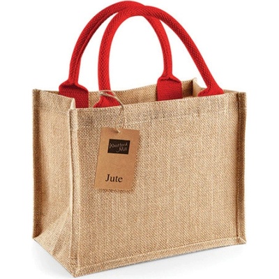 Westford Mill Jutová mini darčeková taška WM412 Natural 26 x 22 x 14 cm