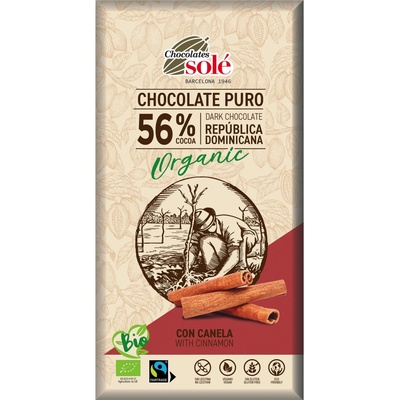 SOLÉ Bio hořká se skořicí 100 g