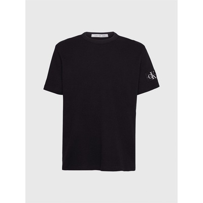 Calvin Klein Jeans Badge Waffle Tee - Black