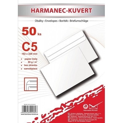 Obálka samolepicí C5 50 ks