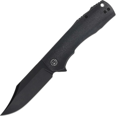 Petrified Fish PFP03 Victor Černý Stonewash K110 Černá Micarta PFP03DMW
