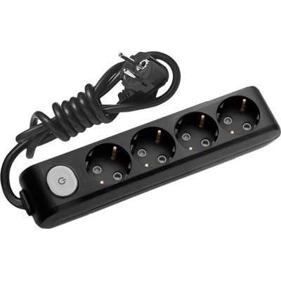 Panasonic РАЗКЛОНИТЕЛ 4 ГНЕЗДА С КЛЮЧ ПАНАСОНИК wlta4412bl КАБЕЛ 1.5м ЧЕРЕН (wlta4412bl)