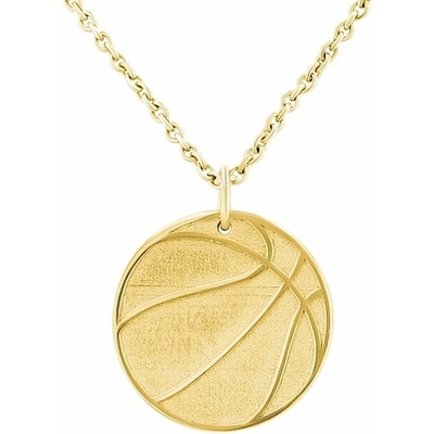 Eppi Strieborný prívesok lopta s gravírom vašej voľby Basketball P46037