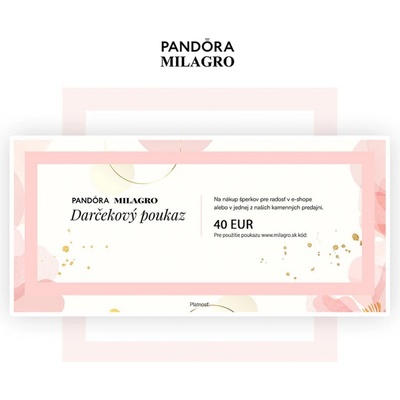 Elektronický darčekový poukaz 40 €