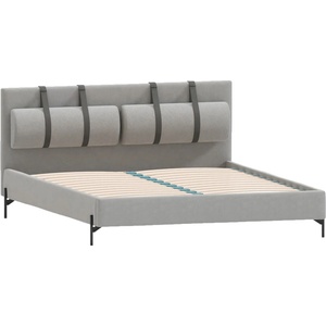ROPEZ Светлосиво двойно тапицирано легло с включена подматрачна рамка 180x200 cm Tulsa - Ropez (Tulsa 180x200 z stelażem tk. Cloud 82)