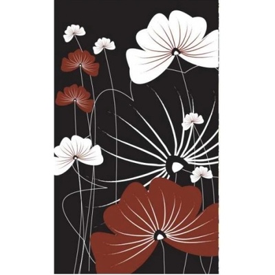 DIMEX ART Флизелинов фототапет цветя на черен фон 150 x 250 см