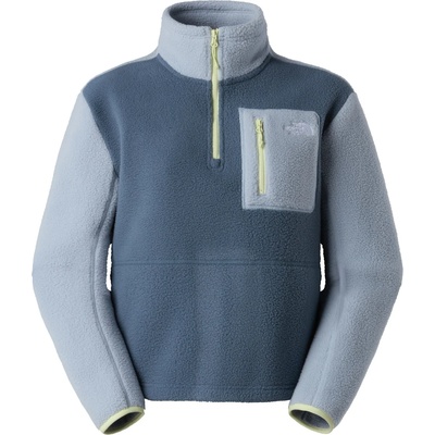 The North Face Дамски поларен пуловер The North Face Women's Yumiori 1/4 Zip Fleece jumper - Granite Grey / Frost Grey (105-6483-0814)