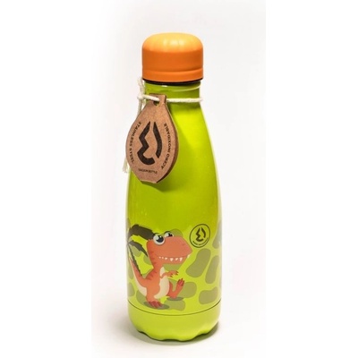 Water Revolution Dětská nerezová Termo láhev na pití Dino Potravinářská nerezová ocel 18/8 350 ml