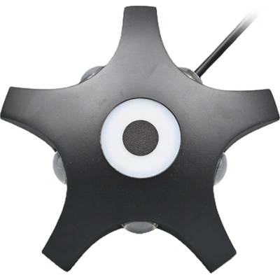 ELMARK Grf355 АПЛИК ЗА СТЕНА 5x1w+2w 3000k ip54, ЧЕРЕН (95grf355/bl)