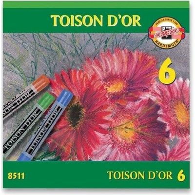Koh-i-noor TOISON D´OR 8511 křídy prašné 6 barev – Sleviste.cz