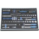 Gedore 2005 CT4-U-20 súprava nástrčných kľúčov metrický 1/4 6,3 mm 3/8 10 mm 1/2 12.5 mm 89-dielna 2016257