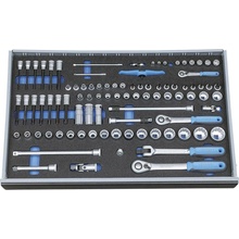 Gedore 2005 CT4-U-20 súprava nástrčných kľúčov metrický 1/4 6,3 mm 3/8 10 mm 1/2 12.5 mm 89-dielna 2016257