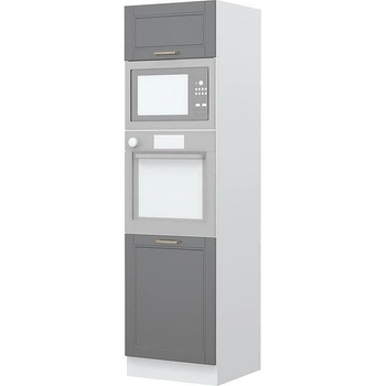 Висок шкаф за вграждане на фурна и микровълнова Tara K21-60-RM/4