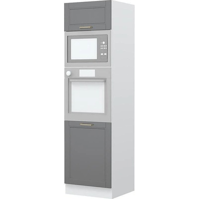 Висок шкаф за вграждане на фурна и микровълнова Tara K21-60-RM/4