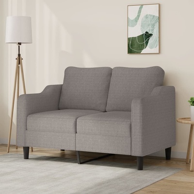 vidaXL 2místná pohovka taupe 140 cm textil 11461.359358