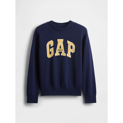 GAP detský sveter s logom tmavomodrá