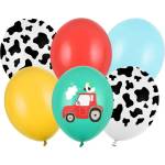 PartyDeco Комплект латексови балони Ферма 6 бр