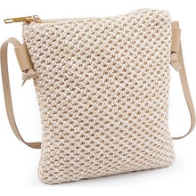 Prima-obchod kabelka malá croossbody s macrame strukturou 1 přírodní