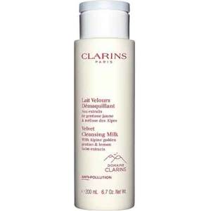 Clarins Velvet Cleansing Milk почистващо мляко за всеки тип кожа за жени 200 мл