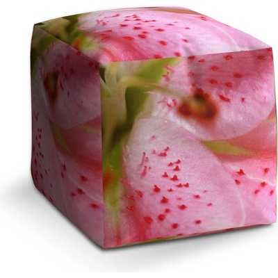 Sablio Taburet Kvet lilie: 40x40x40 cm