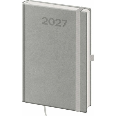 Helma 365 Print Pop A5 týdenní 2027 šedý