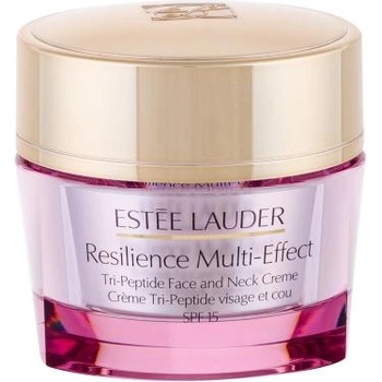 Estée Lauder Resilience Multi-Effect Tri-Peptide Face and Neck SPF15 крем с копринен комплекс за лице и деколте за смесена кожа 50 ml за жени