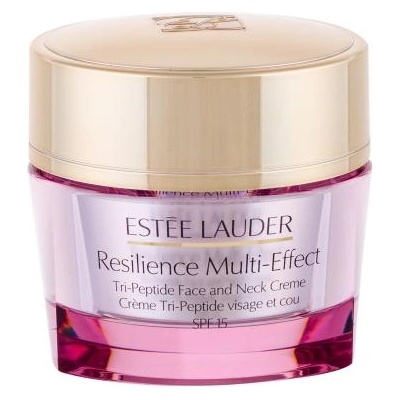 Estée Lauder Resilience Multi-Effect Tri-Peptide Face and Neck SPF15 крем с копринен комплекс за лице и деколте за смесена кожа 50 ml за жени