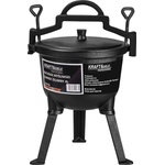 Kraft & Dele Чугунено ловджийско котле 4l с триножник 67995 (KD4185)
