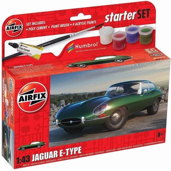 Airfix Британски спортен автомобил Jaguar E Тип стартов сет (985009)