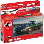 Airfix Британски спортен автомобил Jaguar E Тип стартов сет (985009)