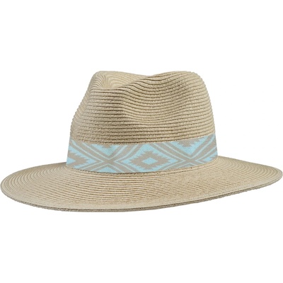P. A. C P. A. C. Шапка P. A. C. Ecuador Panama Straw Hat - Light Beige / Boho Blue - размер L/XL (904-3185-0212)