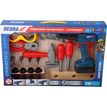Dedra dětský aku vrtací šroubovák s nářadím