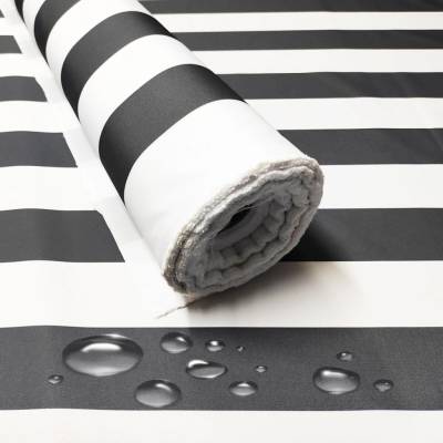 Voděodolná látka Premium, 190 g/m², šíře 160 cm, proužky grafit