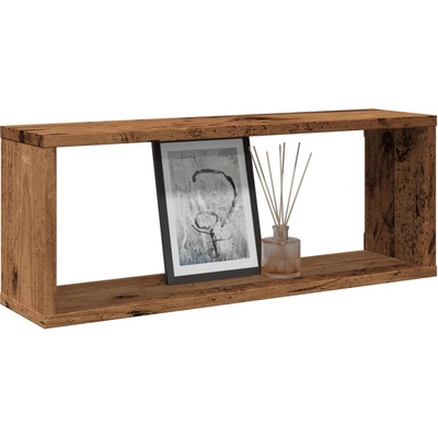 vidaXL Wall Cube Shelves 6 pcs Old Wood 60x15x23cm Инженерна дървесина (856588)