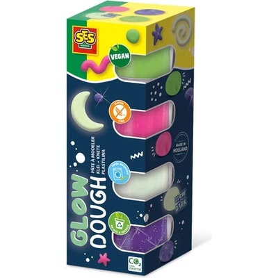 SES Creative Пластелин Feel Good - Glow (4x90g) (516)