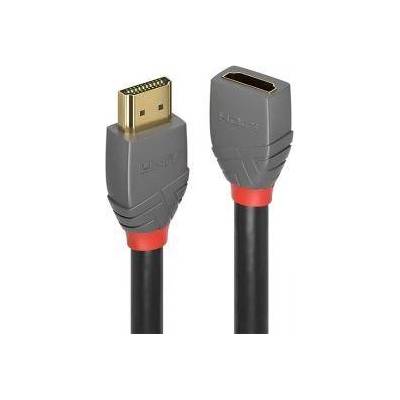 HDMI2 кабел LINDY Anthra Line 4K 60Hz AA MF удължителен 1m, LNY-36476