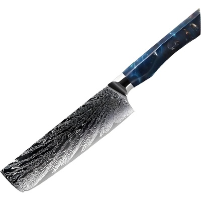 HARAHU Дамаски кухненски нож SE-37603 - Nakiri / Син KP37603 (SE-37603)