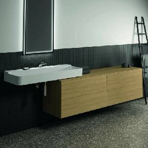 Ideal Standard Долен шкаф Ideal Standard Atelier Conca, светло дъбово покритие, 4 чекмеджета, с плот 200 см (T4326Y6)