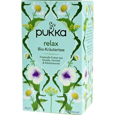 PUKKA Herbs Ajurvédsky Bio čaj Relax s harmančekom 20 ks