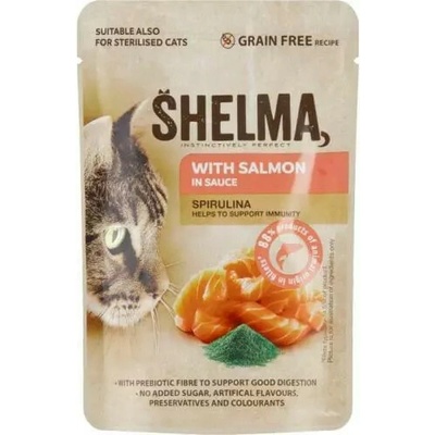 Shelma vrecko losos +spirulina k 85 g