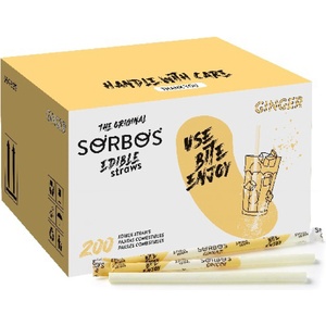 SORBOS ядливи плодови сламки ДЖИНДЖИФИЛ (200бр. )