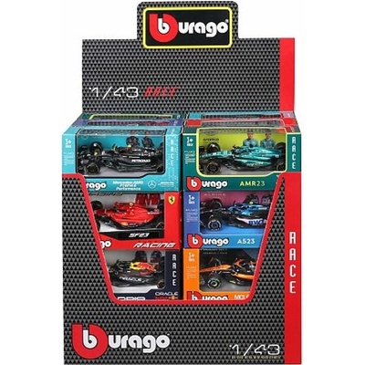 Bburago RACE Formule F1 2024 display assort 1:43